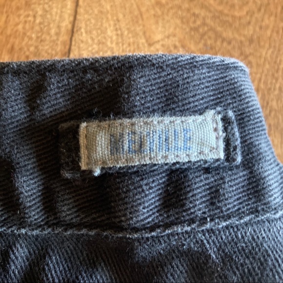 Brandy Melville Black Button Up Jean Skirt - Picture 4 of 4